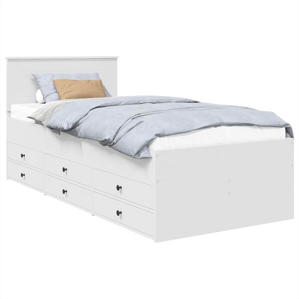 vidaXL Nappali&aacute;gy fi&oacute;kkal Feh&eacute;r &eacute;s fekete 90 x 200 cm Faanyag