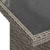 vidaXL 11 r&eacute;szes sz&uuml;rke polyrattan kerti &uuml;lőgarnit&uacute;ra p&aacute;rn&aacute;kkal