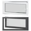 vidaXL Pinceablak RISOR 110 x 60 cm PVC &eacute;s &Uuml;veg Antracitsz&uuml;rke