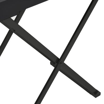 vidaXL fekete MDF összecsukható asztal 48 x 34 x 61 cm