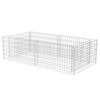 vidaXL horganyzott ac&eacute;l gabion vir&aacute;gtart&oacute; 180 x 90 x 50 cm