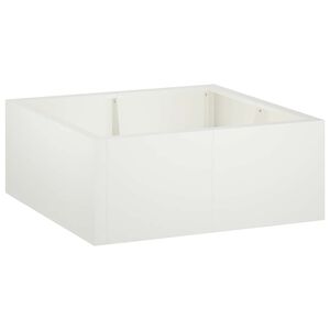 vidaXL T&aacute;mfal 4 db 100 x 100 x 30 cm Ac&eacute;l Feh&eacute;r