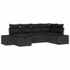 vidaXL Kanap&eacute; Szett 6 db polirattan