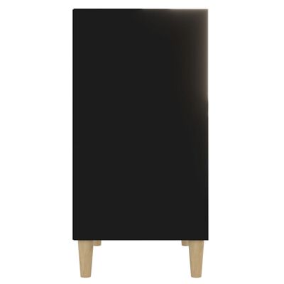 vidaXL fekete forgácslap tálalószekrény 57 x 35 x 70 cm