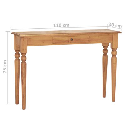 vidaXL tömör mahagónifa tálalóasztal 110 x 30 x 75 cm