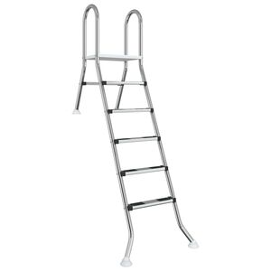 vidaXL R&eacute;szben f&ouml;ldbe s&uuml;llyesztett medencel&eacute;tra 222 x 128 cm 5-l&eacute;pcsős