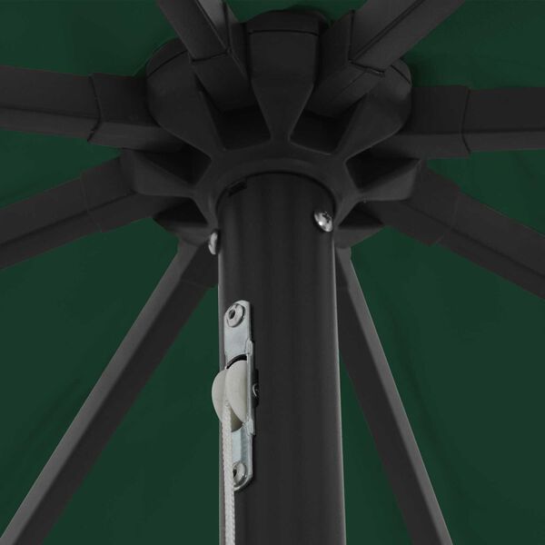 vidaXL Kerti napernyő Zöld és Fekete 395 x 395 x 245 cm