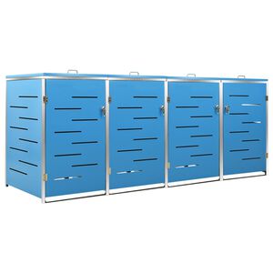 vidaXL ac&eacute;lt&aacute;rol&oacute; n&eacute;gy gur&iacute;that&oacute; szemeteskuk&aacute;hoz 276,5x77,5x115 cm