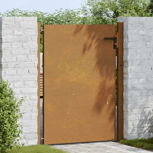 vidaXL Corten ac&eacute;l kerti kapu 100x150 cm