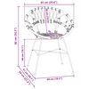 vidaXL &Eacute;tkezősz&eacute;k 2 pcs Term&eacute;szetes 49 x 51 x 81 cm Rattan &eacute;s Vas