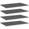 vidaXL 4 db magasf&eacute;nyű sz&uuml;rke forg&aacute;cslap k&ouml;nyvespolc lap 80x50x1,5 cm