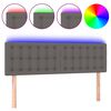 vidaXL sz&uuml;rke műbőr LED-es fejt&aacute;mla 144 x 5 x 78/88 cm