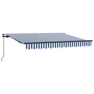 vidaXL Beh&uacute;zhat&oacute; napellenző K&eacute;k 250 x 200 cm sz&ouml;vet