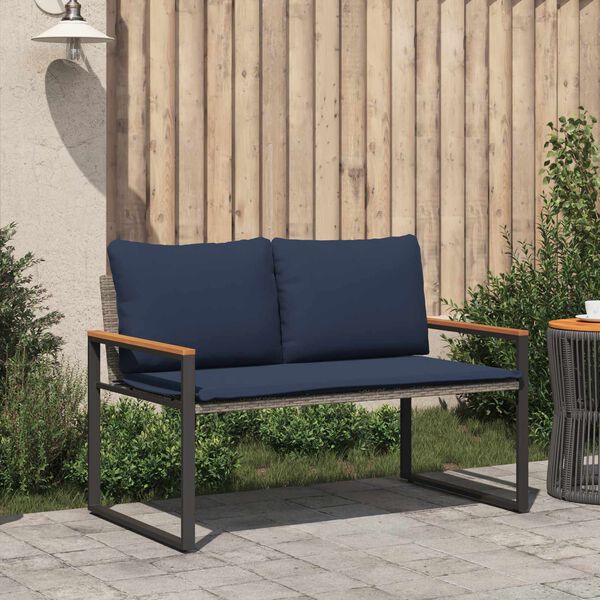 vidaXL pad p&aacute;rn&aacute;val Sz&uuml;rke &eacute;s s&ouml;t&eacute;tk&eacute;k 115 x 65 x 72 cm Rattan