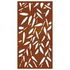 vidaXL bambuszlev&eacute;l-mint&aacute;s corten ac&eacute;l kerti fald&iacute;sz 105 x 55 cm