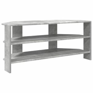 vidaXL SarokTVSzekr&eacute;ny Beton Sz&uuml;rke 102x40,5x45cm Faanyag