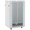 vidaXL 18U h&aacute;l&oacute;zati szekr&eacute;ny 19" forg&oacute; l&aacute;bakkal IP20 60 x 60 x 100 cm