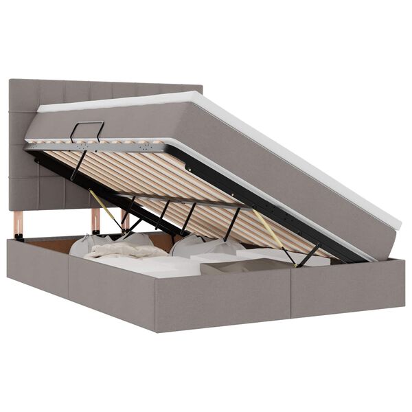 vidaXL &Aacute;gy t&aacute;rol&oacute;val &eacute;s LED l&aacute;mp&aacute;val T&oacute;psz&iacute;nű 140 x 190 cm Poli&eacute;szter