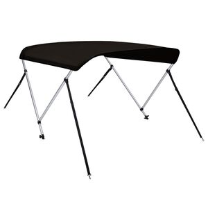 vidaXL fekete k&eacute;t&aacute;g&uacute; bimini tető 150 x 120 x 110 cm