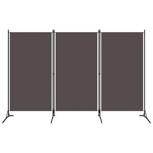 vidaXL antracitsz&uuml;rke 3 paneles parav&aacute;n 260 x 180 cm