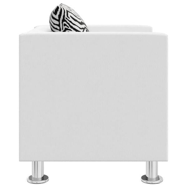 vidaXL fehér műbőr fotel