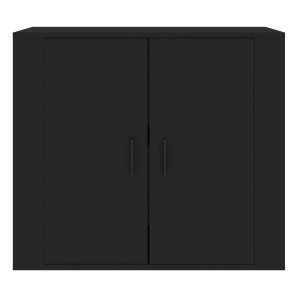 vidaXL fekete szerelt fa tálalószekrény 80x33 x70 cm