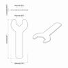vidaXL Spanner / k&iacute;gy&oacute;szem 2 pcs Ez&uuml;st 10 mm Vas