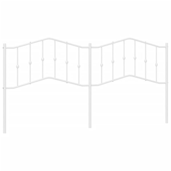 vidaXL feh&eacute;r f&eacute;m fejt&aacute;mla 200 cm