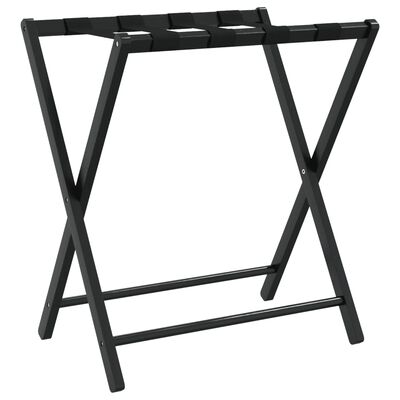 vidaXL fekete bambusz bőröndtartó 68,5 x 38 x 58 cm