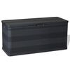 vidaXL fekete kerti t&aacute;rol&oacute;l&aacute;da 117 x 45 x 56 cm