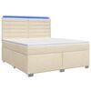 vidaXL Boxspring &aacute;gy matraccal Kr&eacute;msz&iacute;nű 140 x 200 cm Sz&ouml;vet