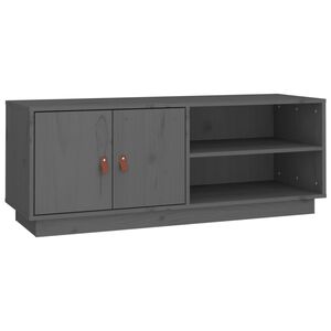 vidaXL sz&uuml;rke t&ouml;m&ouml;r fenyőfa TV-szekr&eacute;ny 105x34x40 cm