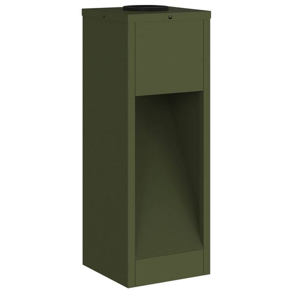 vidaXL Napelemes LED Útjelző Lámpa 2 pcs Olajzöld