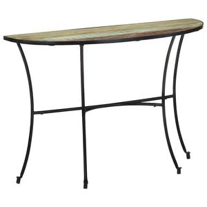 vidaXL t&ouml;m&ouml;r &uacute;jrahasznos&iacute;tott fa kisasztal 110 x 40 x 77 cm
