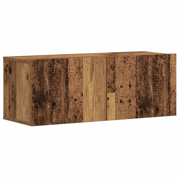vidaXL fali TV szekr&eacute;nyek 5 db antik fa szerelt fa