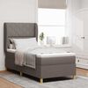vidaXL Boxspring &aacute;gy matraccal S&ouml;t&eacute;tsz&uuml;rke 90x190 cm Sz&ouml;vet T&oacute;psz&iacute;nű
