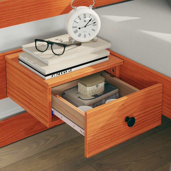 vidaXL &Aacute;gykeret fejt&aacute;ml&aacute;val Barna 120 x 190 cm T&ouml;m&ouml;r fenyőfa