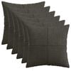 vidaXL P&aacute;rna huzat 6 pcs ALMELO Antracitsz&uuml;rke 30 x 30 cm cord