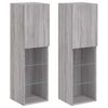 vidaXL 2 db sz&uuml;rke sonoma TV-szekr&eacute;ny LED-ekkel 30,5 x 30 x 102 cm