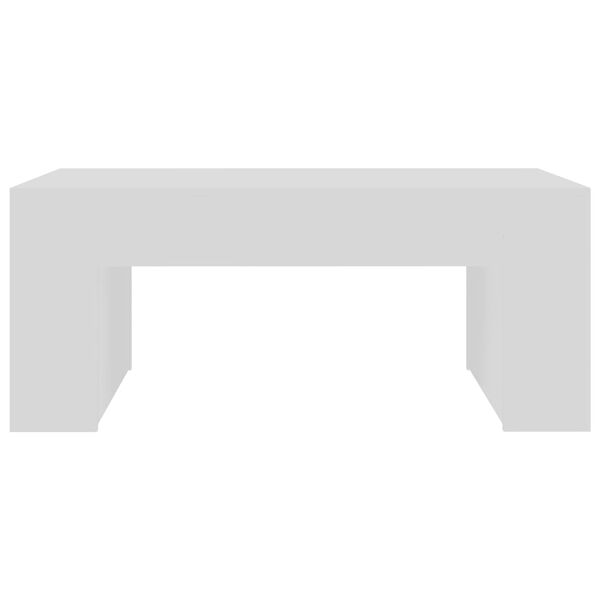 vidaXL fehér szerelt fa dohányzóasztal 100 x 60 x 42 cm