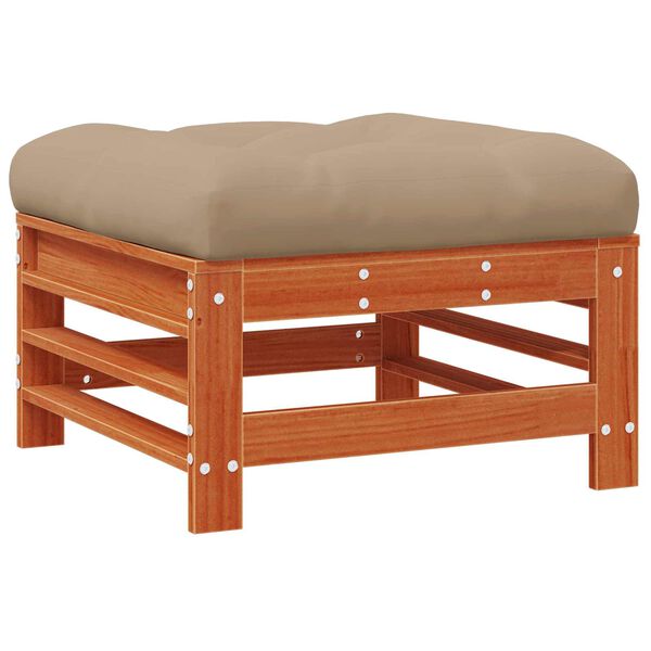 vidaXL Kerti l&aacute;btart&oacute; T&ouml;m&ouml;r fenyő Viaszbarna