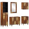 vidaXL F&uuml;rdőszobai Szekr&eacute;ny Szett 5 db M&eacute;z barna 62 x 33 x 58 cm