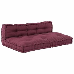vidaXL Pallet Sofa P&aacute;rna 2 db Sz&ouml;vet Bord&oacute; 120 x 80 x 38 cm