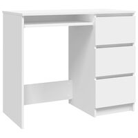 vidaXL fehér forgácslap íróasztal 90 x 45 x 76 cm
