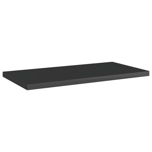vidaXL 8 db magasf&eacute;nyű fekete forg&aacute;cslap k&ouml;nyvespolc 40 x 20 x 1,5 cm