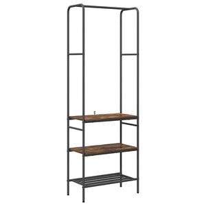 vidaXL Ruhafog&oacute; polcokkal F&uuml;st&ouml;lt t&ouml;lgy 60 x 30 x 171 cm Faanyag
