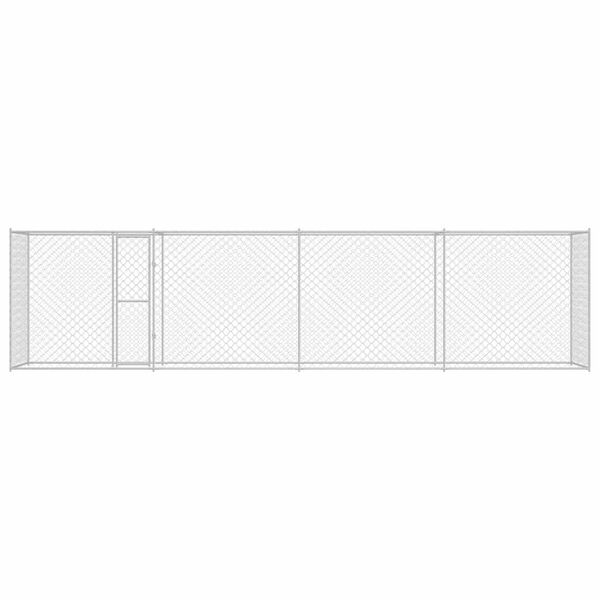 vidaXL Kutyaketrec Ez&uuml;st 800 x 200 x 200 cm Horganyzott ac&eacute;l