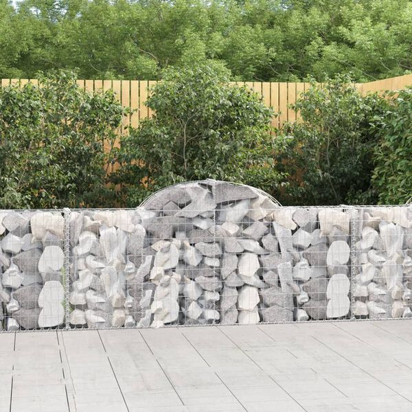 vidaXL 40 db &iacute;ves horganyzott vas gabion kos&aacute;r 200x30x80/100 cm