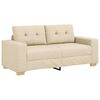 vidaXL kr&eacute;m sz&ouml;vet loveseat kanap&eacute; 180x77x82 cm