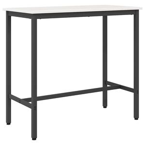 vidaXL asztal Feh&eacute;r 100 x 50 x 91 cm Műszaki fa &eacute;s ac&eacute;l